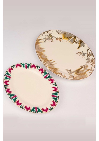 2'li Oval Tabak 25 cm + 31 cm