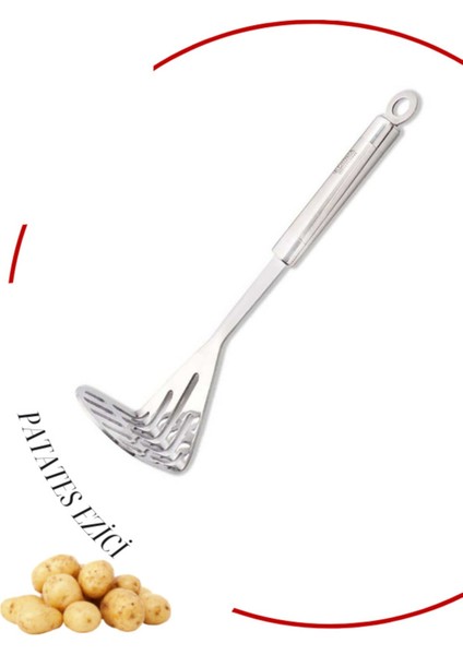 Patates Ezici, Paslanmaz Çelik 28 cm