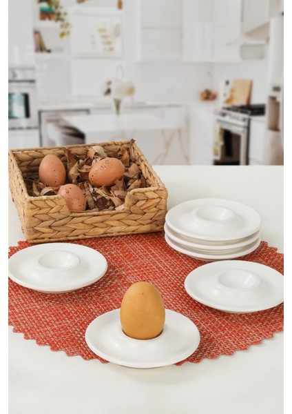 Mat Beyaz Ege Yumurtalık 13 cm 6 Adet