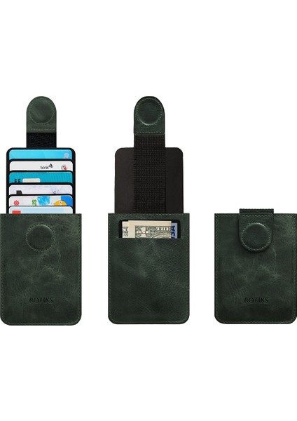 Green Ince ve Pratik Tasarımlı Deri Kartlık 060745