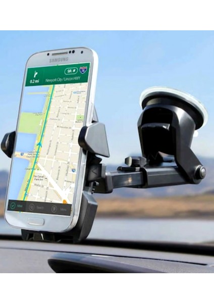 Oto Telefon Tutucu Cama Vantuslu Uzayan Kollu Tuşlu Siyah fiyatları