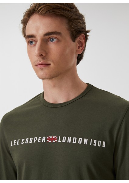 Polo Yaka Düz Haki Erkek T-Shirt 231 Lcm 242002 Tylens modelleri