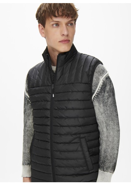 Siyah Erkek Yelek Onspıet Quılted Vest Otw Vd modelleri
