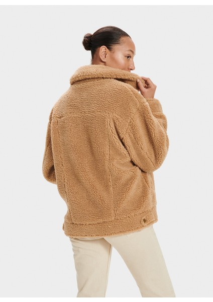 Ceket Yaka Deve Tüyü Astarlı Kadın Pelüş Mont 1113951 fiyatları