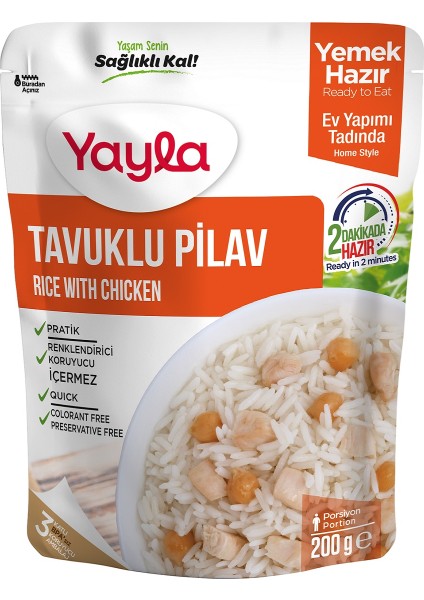 Yemek Hazır Tavuklu Pilav 200 gr