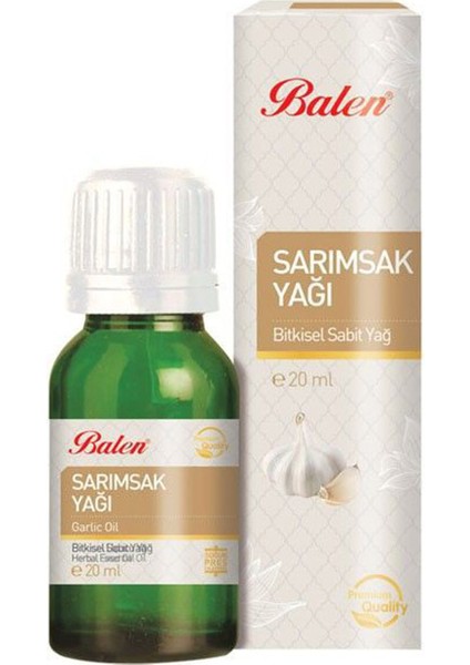 Saf Soğuk Pres Sarımsak Yağı 20 ml