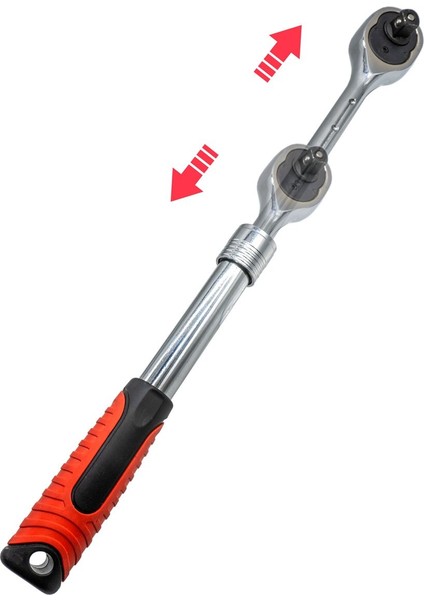 5453 Teleskopik Uzayabilen Cırcır Lokma Kolu 1/2''