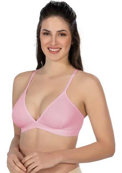 Gül Kurusu Emay 2809 Lazer Kesim Yapıştırma Iz Yapmaz Sütyen-Xl