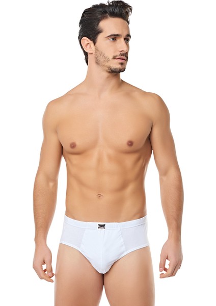 TER0109 Tutku Erkek Kom Slip (6 Adet) | Beyaz