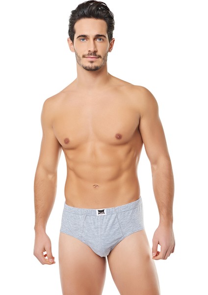 TER0109 Tutku Erkek Kom Slip (6 Adet) | Gri