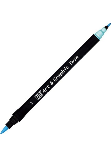 Art & Graphic Twin Çift Uçlu Keçe Grafik Kalemi 31 Light Blue