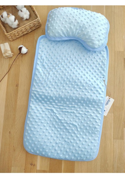 Erkek Bebek Mavi Nohut Yastıklı Alt Açma Seti