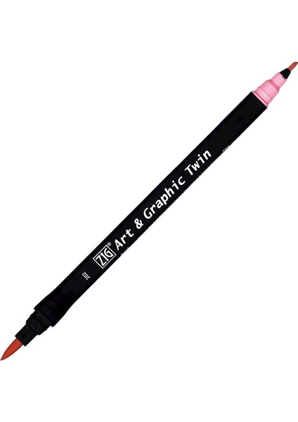 Art & Graphic Twin Çift Uçlu Keçe Grafik Kalemi 202 Peach Pink