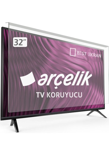 Arçelik 32" Inç 80 Ekran Kırılmaz Tv Ekran Koruyucu