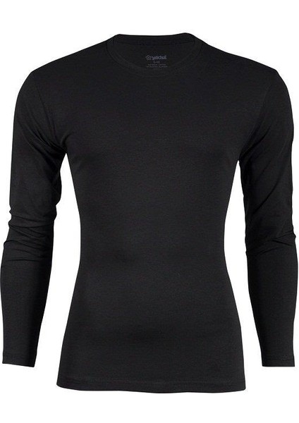 86 Erkek Uzun Kollu Bisiklet Yaka Likralı Sweatshirt