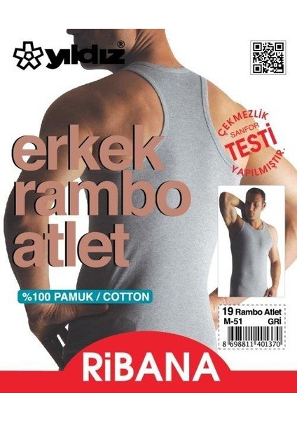 19 Rambo Spor Atlet Gri