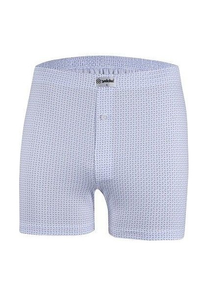35 Battal Emprime Penye Desenli Erkek Boxer