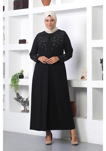 Tesettür Abiye Elbise Siyah fırsatları