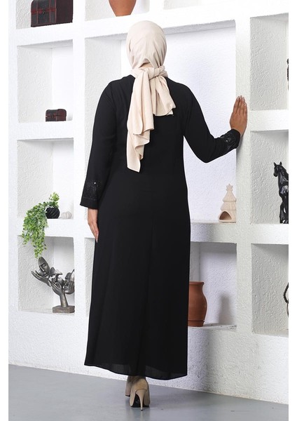 Tesettür Abiye Elbise Siyah indirimleri