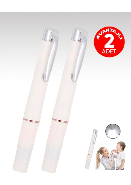 Egesta 2 Adet LED Işıklı Doktor Muayene Kalemi - Penlight