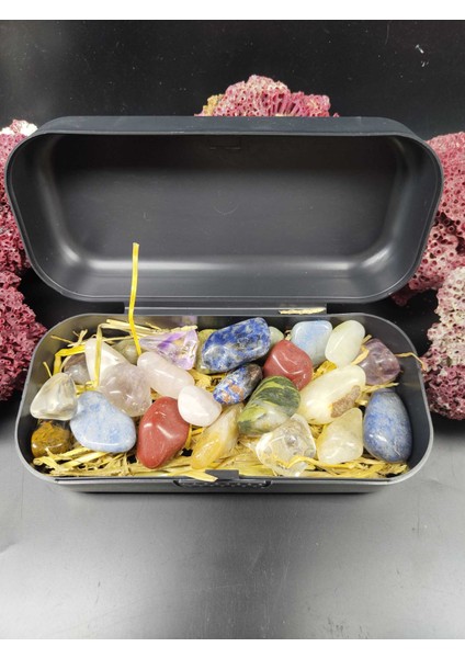 Konfeti Karışık Mıx Işlenmemiş Ham Tamburlu Doğal Taş (1 Kg) (Sertifikalı) fiyatları