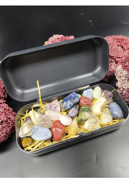 Konfeti Karışık Mıx Işlenmemiş Ham Tamburlu Doğal Taş (1 Kg) (Sertifikalı) modelleri