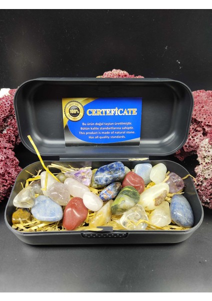 Konfeti Karışık Mıx Işlenmemiş Ham Tamburlu Doğal Taş (1 Kg) (Sertifikalı) fırsatları