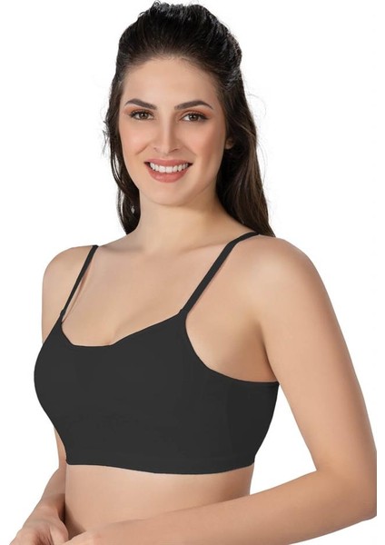 Siyah Emay 1423 Modal Cotton Kaplı Büstiyer-M