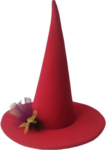 Cadı Şapkası Tül Detaylı Yetişkin