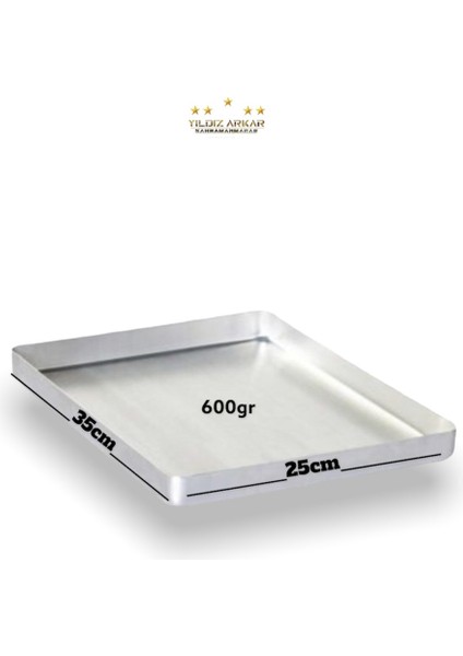 Yıldız Arkar Alüminyum Baklava Tepsisi 25 x 35 600 gr