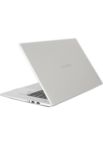 Huawei Matebook D15 2021 Uyumlu Kılıf Koruyucu Kapak Parlak Şeffaf Tasarım Hava Kanallı