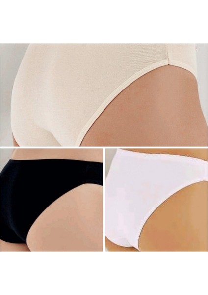 3 Adet Likralı Bayan Bikini Külot
