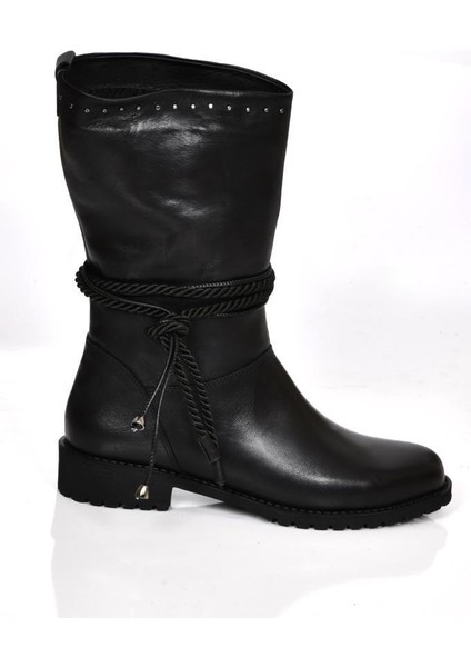 08020 Kadın Günlük Deri Çizme Bot modelleri