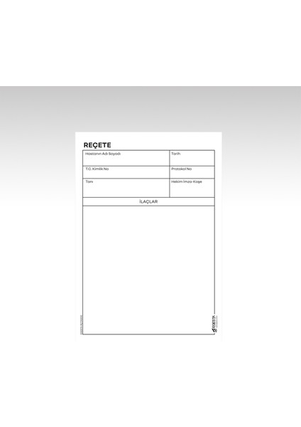 Reçete Kağıdı - 100'lü Cilt A5 14X20 cm fiyatları