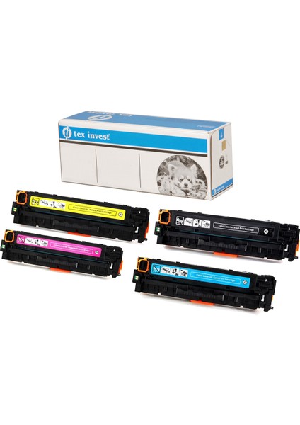 Tex - İnvest Hp Color Lasejet Pro M252DW Muadil Takım Set Toner