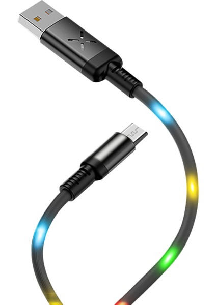 Lg G3 Mini Şarj Kablosu Işıklı Micro USB Dc-09