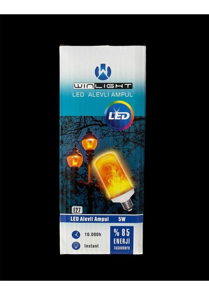 5W LED Alev Ampul E27