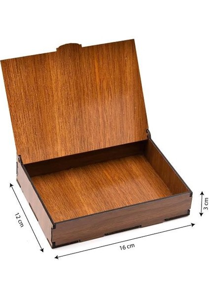 Canım Babam Yazılı Ahşap Kutusunda Browni Intense 4'lü