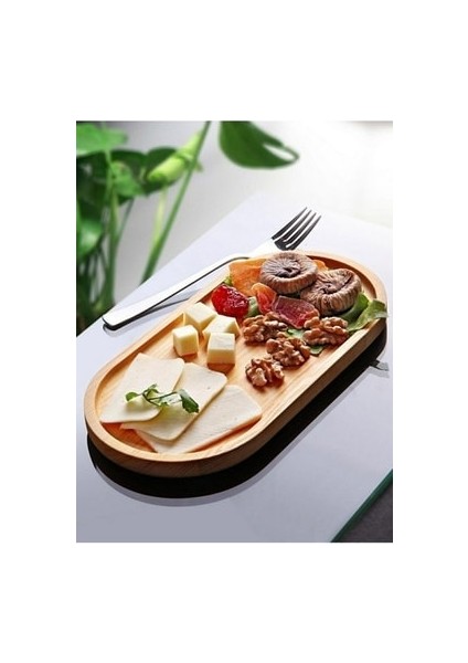 Bambu Sunum Tabağı ve Yağdanlık Altı Tabağı 26 cm
