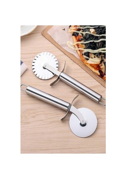 Pizza, Hamur ve Börek Kesici Orjinal Rulet 2'li Set - ERS991