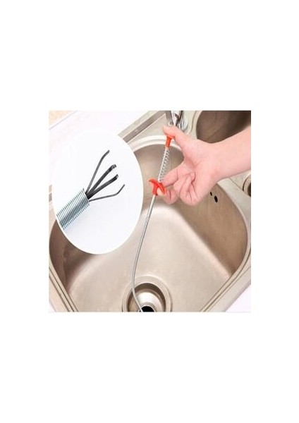 Paslanmaz Çelik Esnek Lavabo Tıkanıklığı Açıcı