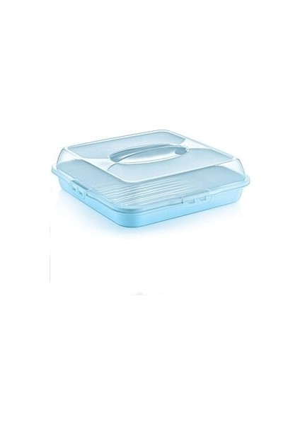 Kare Pasta Börek Taşıma Kabı Mavi