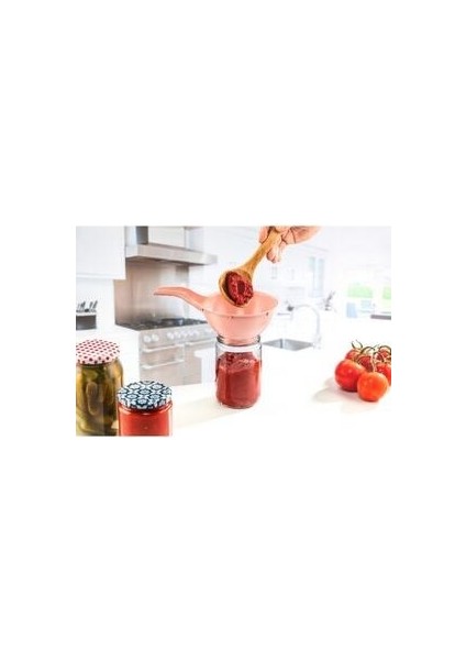 Plastik Taşırmaz Konserve Kavanoz Hunisi 3 Adet Saplı Kavanoz Hunisi