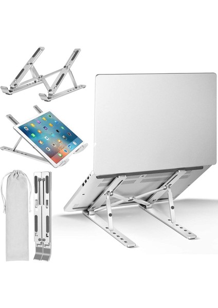 -Kaymaz Tabanlı Ayarlanabilir Laptop Standı,