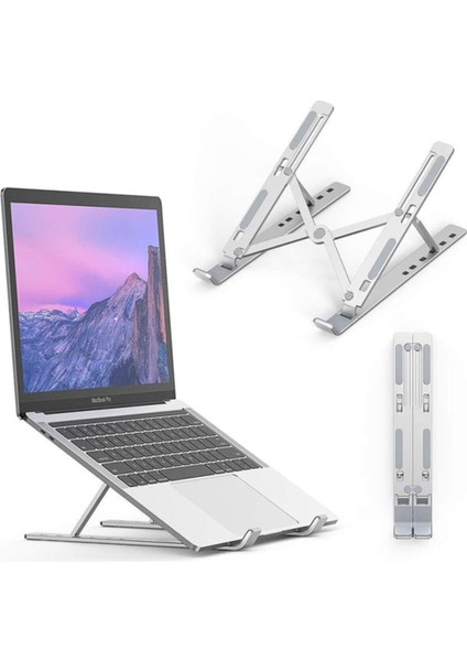 -Kaymaz Tabanlı Ayarlanabilir Laptop Standı