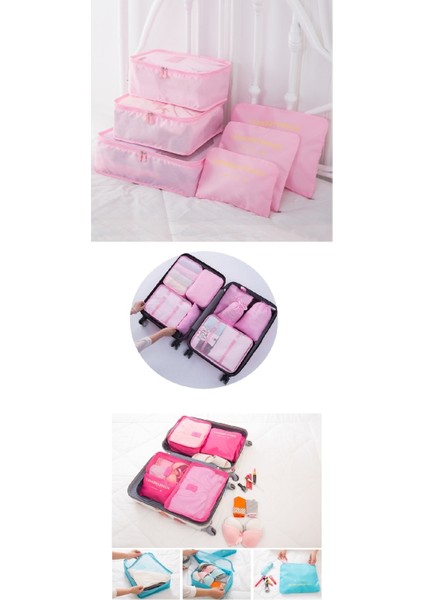 Bebek Anne Hastane Çantası Düzenleyici Seyahat Tipi Bavul R 6 Parça Set