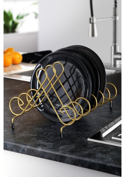 Lüx 6'lı Tabak Dizme Standı