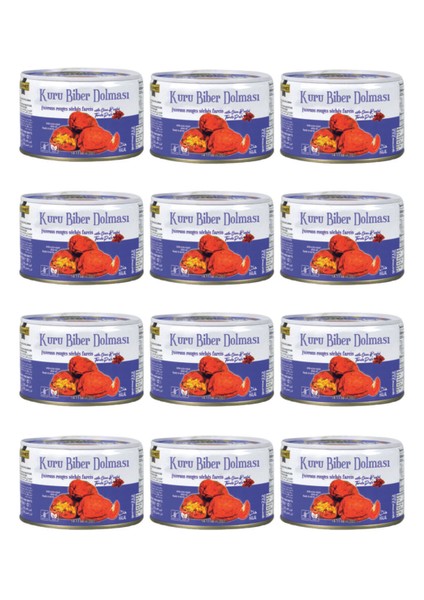 Kuru Biber Dolması (Kırmızı), Meze, Aperatif (12 Adet x 400GR)