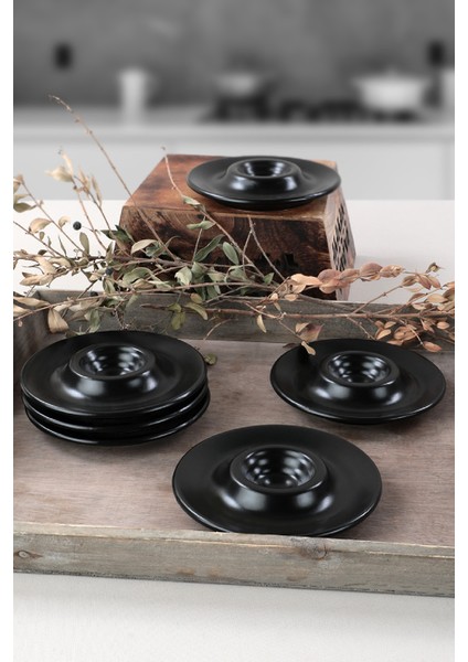 Mat Siyah Yumurtalık 13 cm 6 Adet