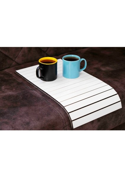 Pratik Ev Ofis Sehpası Koltuk Kenarı Portatif Sehpa 4 Adet